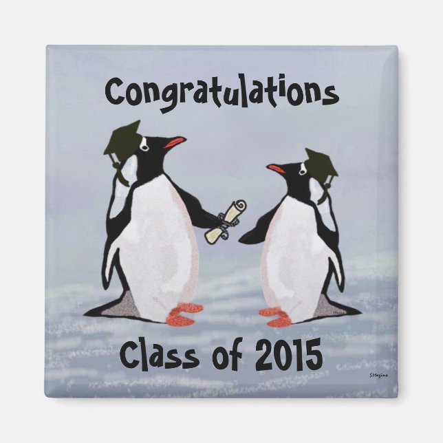 Penguin Graduation Magnets (Front)