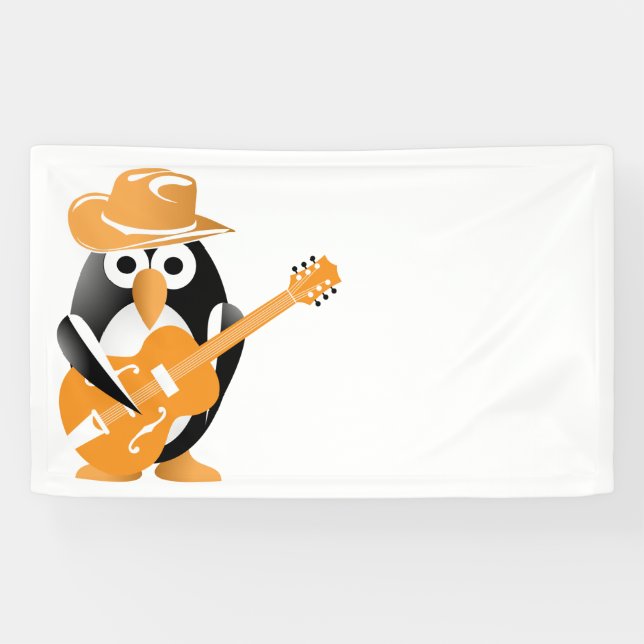 Penguin guitarist banner (Horizontal)