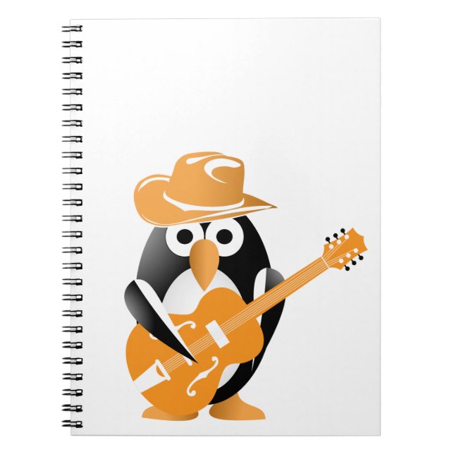 Penguin guitarist spiral notebook (Front)