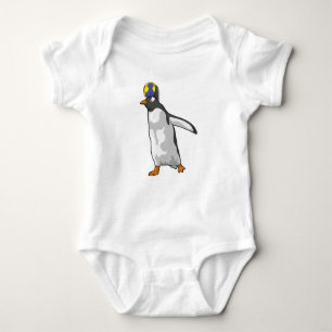 Penguin Handball player Handball Baby Bodysuit