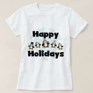 Penguin Happy Holidays Tshirts and Gifts