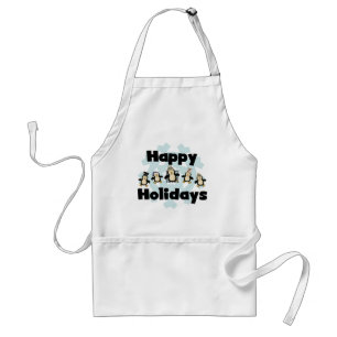 Penguin Happy Holidays Tshirts and Gifts Standard Apron