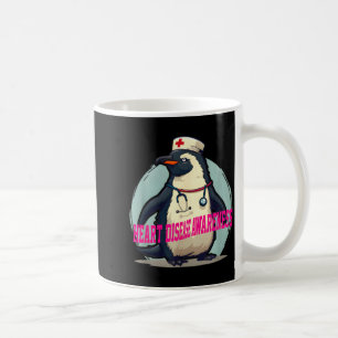 Penguin Heart Disease Awareness Medical Coffee Mug