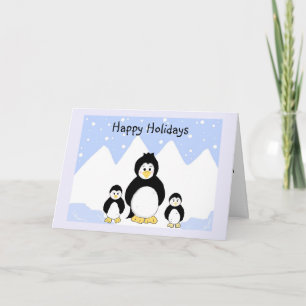 Penguin Holiday Greeting Card