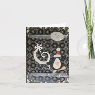 Penguin Holiday Greeting Card