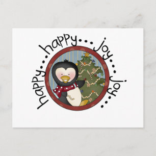 Penguin Holiday T-shirts and Gifts Postcard