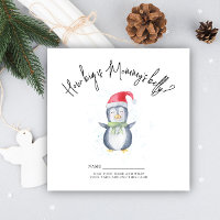 Penguin - how big is mummy's belly