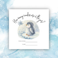 Penguin - How many candies baby shower game