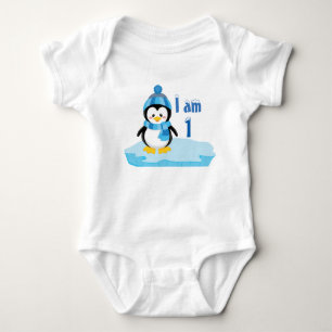 Penguin "I am One" Baby Bodysuit