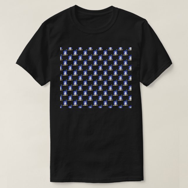 Penguin Ice Cream Pattern T-Shirt (Design Front)