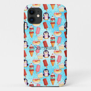 Penguin Ice Cream Sweets Case-Mate iPhone Case