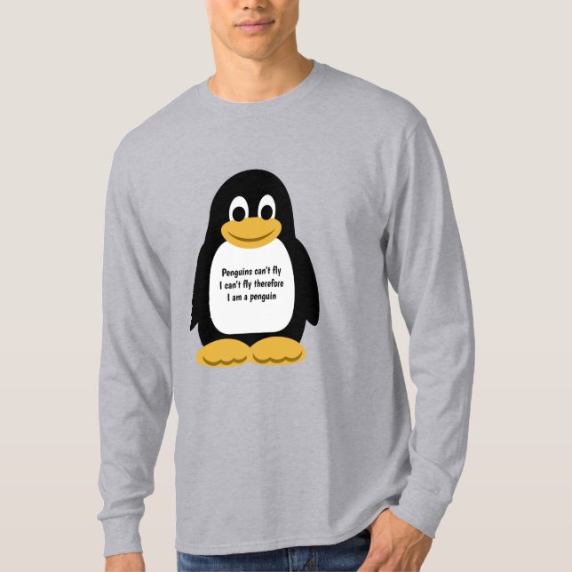 Penguin illustration T-Shirt (Front)