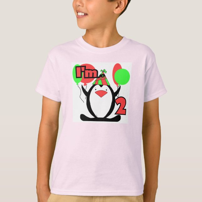 Penguin I'm Two Tshirts and Gifts (Front)