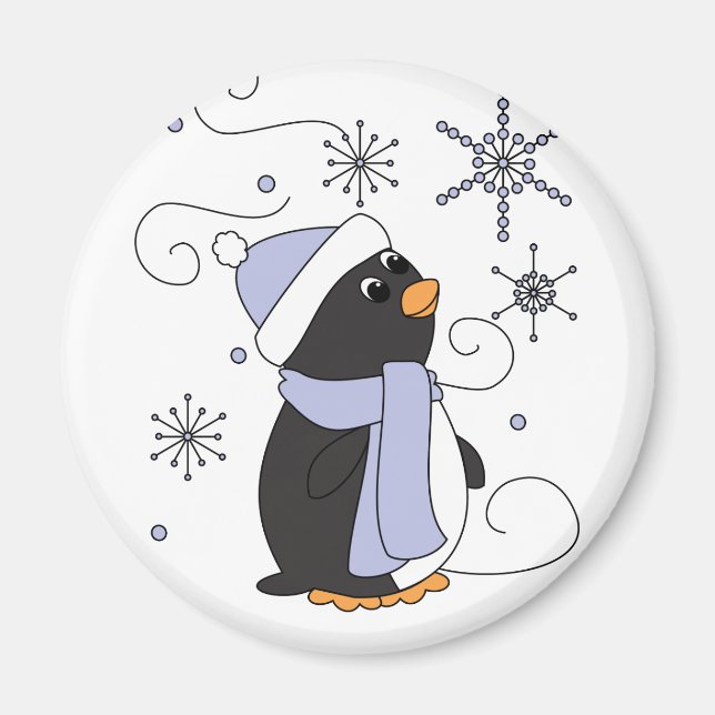 Penguin in Awe Magnet (Front)