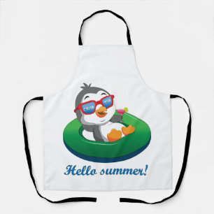 Penguin in Croatia Apron