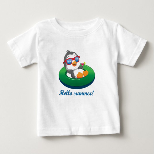 Penguin in Croatia Baby T-Shirt (Front)