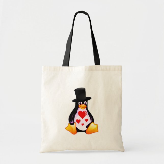 Penguin in Love Bag (Front)