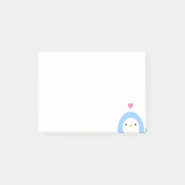Penguin in Love Post-it Notes (Front)