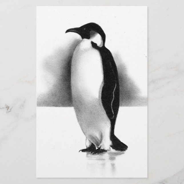 PENGUIN IN PENCIL: REALISM ART (Front)