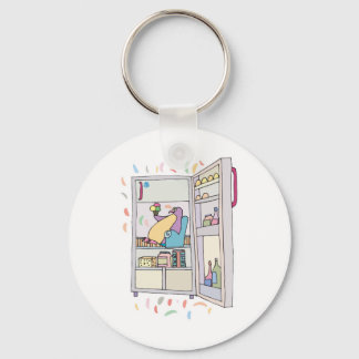 penguin in the fridge key ring