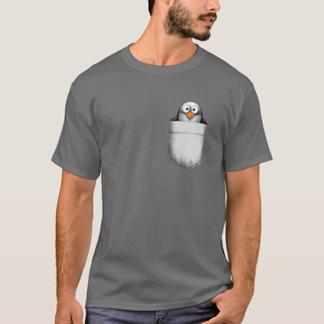 Penguin in the pocket T-Shirt (Front)