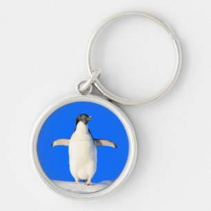 Penguin in the Snow Keychain