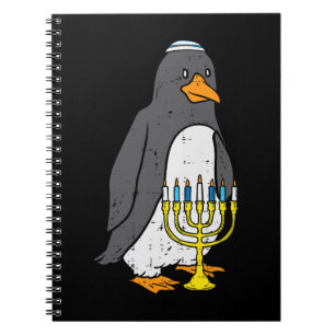 Penguin Jewish Penguin Menorah Animal Hanukkah Paj Notebook