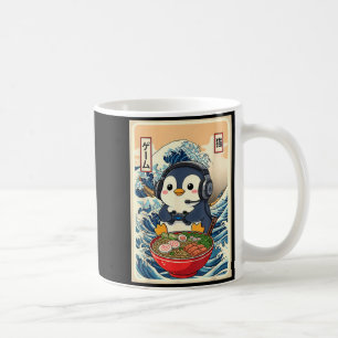 Penguin Kawaii Japanese Ramen Noodle Retro Gaming  Coffee Mug