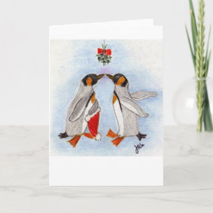 Penguin Kiss card