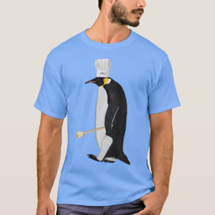 Penguin Kitchen Chef Hat Cooking Funny Bird T-Shirt