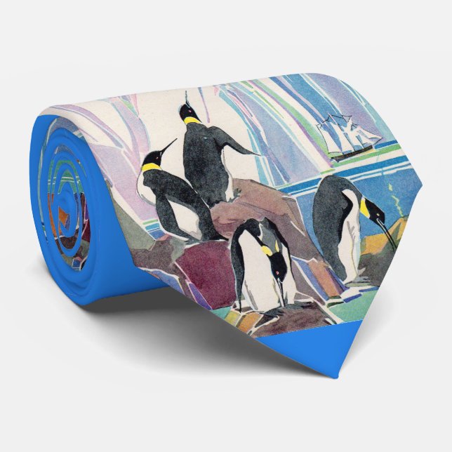 penguin land print tie (Rolled)