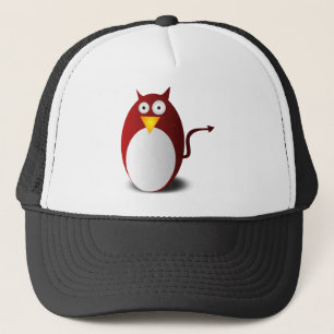 Penguin Linux Tux Ubuntu Devil Evil Demon Trucker Hat