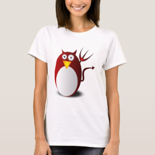 Penguin Linux Tux Ubuntu Devil Trident Lucifer T-Shirt