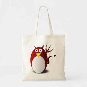 Penguin Linux Tux Ubuntu Devil Trident Lucifer Tote Bag