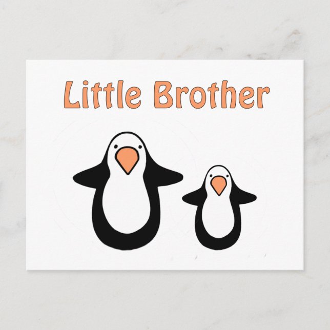 penguin little brother postcard (Front)
