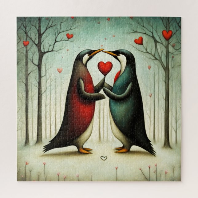 Penguin Love 2 Jigsaw Puzzle (Vertical)
