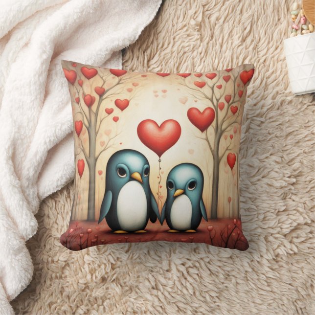 Penguin Love 3 Cushion (Blanket)