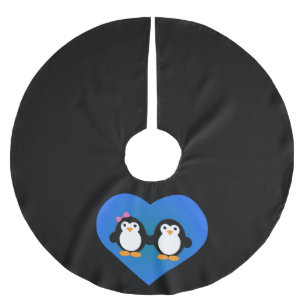 Penguin Love Brushed Polyester Tree Skirt