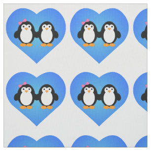 Penguin Love Fabric
