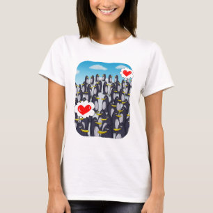 Penguin Love for Valentines T-Shirt