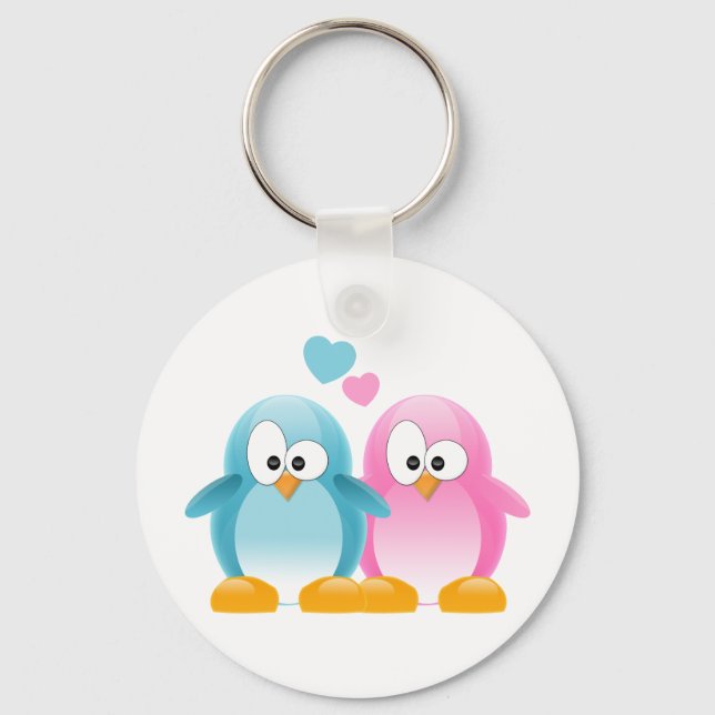 Penguin Love Key Ring (Front)