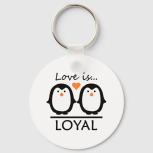 Penguin Love Key Ring