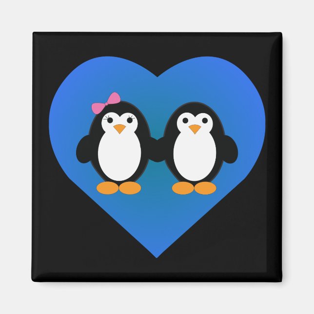 Penguin Love Magnet (Front)