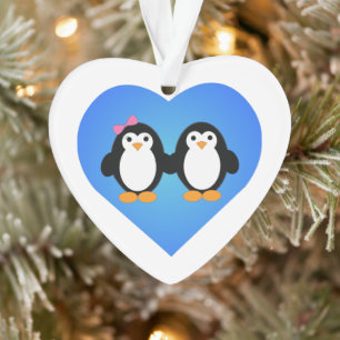 Penguin Love Ornament