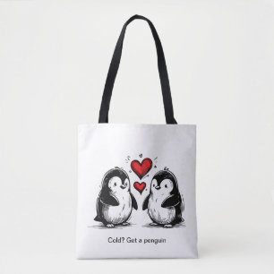 Penguin Love Parade Tote Bag