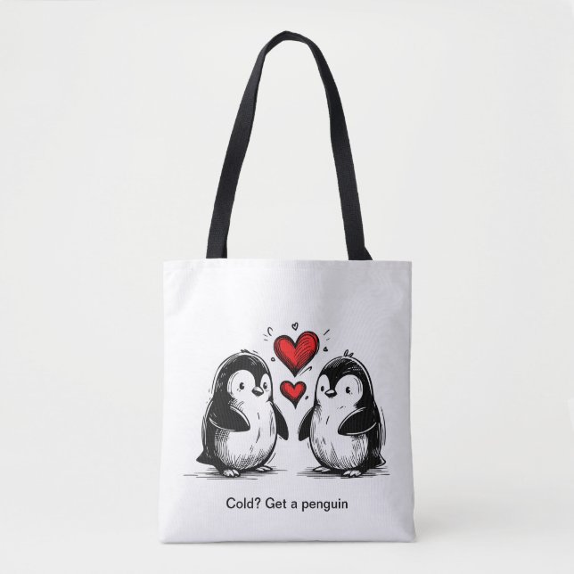 Penguin Love Parade Tote Bag (Front)