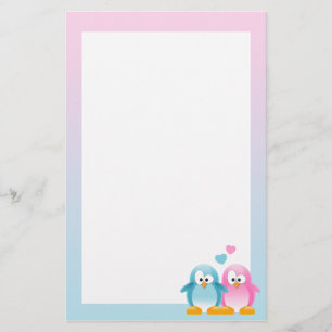 Penguin Love Stationery