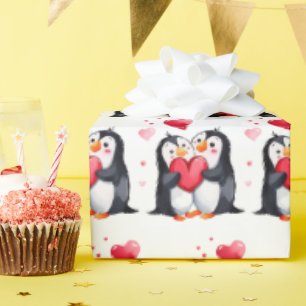 Penguin Love Wrapping Paper