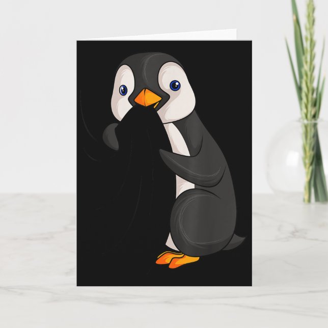 Penguin Lover Kids Girl Women Men  Card (Front)