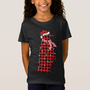Penguin Lover Xmas Gift Santa Hat Penguin Pajama C T-Shirt